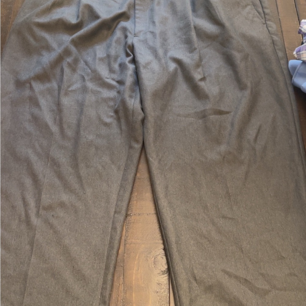 Haggar Gray Dress Pants with Matte Finish